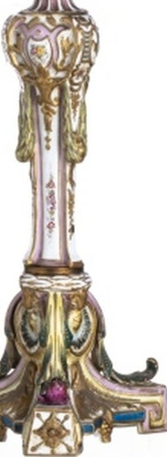 Porcelain - Porcelain table lamp - 19th century