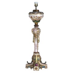 Porcelain - Porcelain table lamp - 19th century
