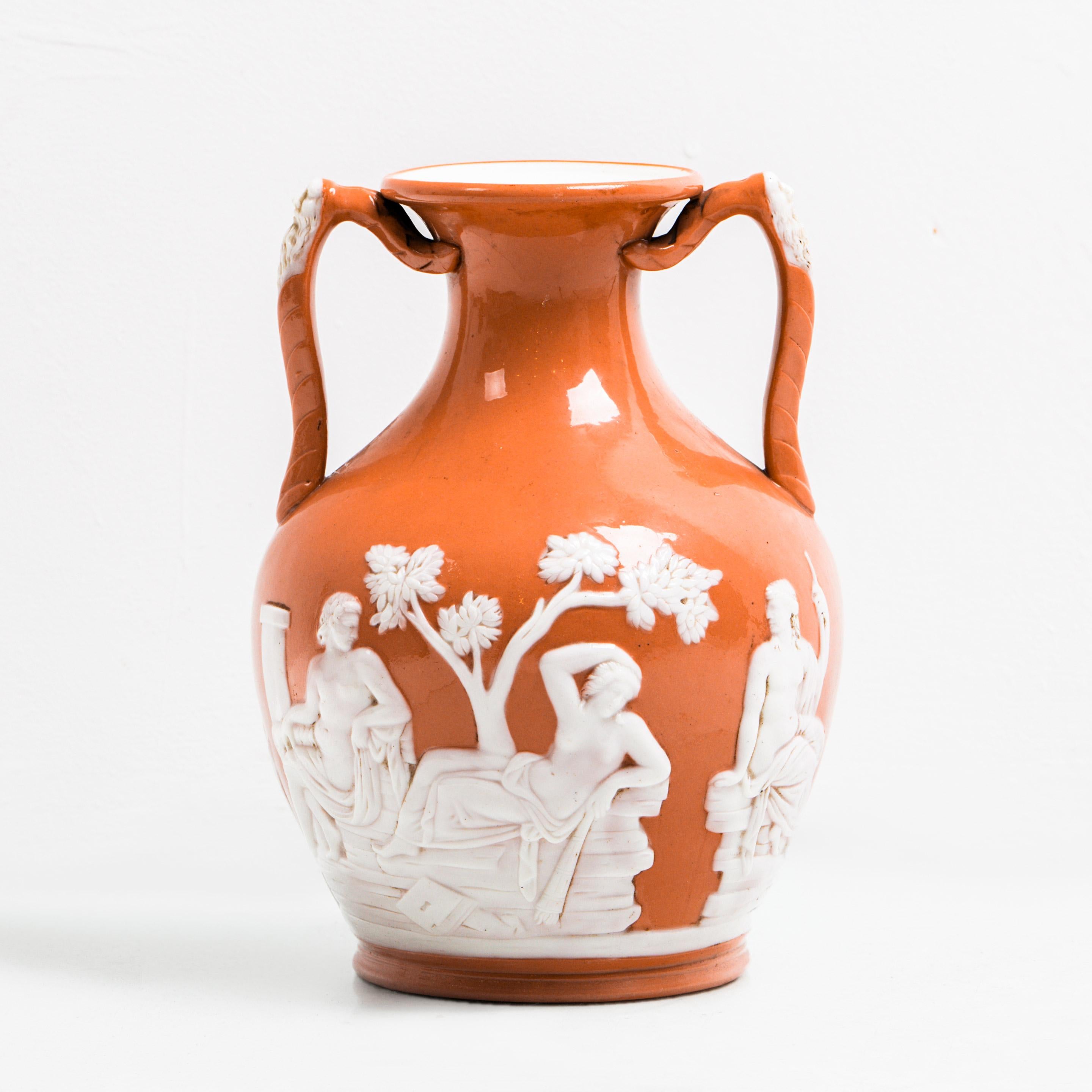 Porcelain Portland Vase, circa 1860 In Good Condition For Sale In Arundel, GB