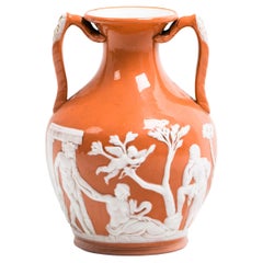 Vase Portland en porcelaine, vers 1860