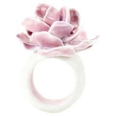 Porzellanring Amethyst Rose