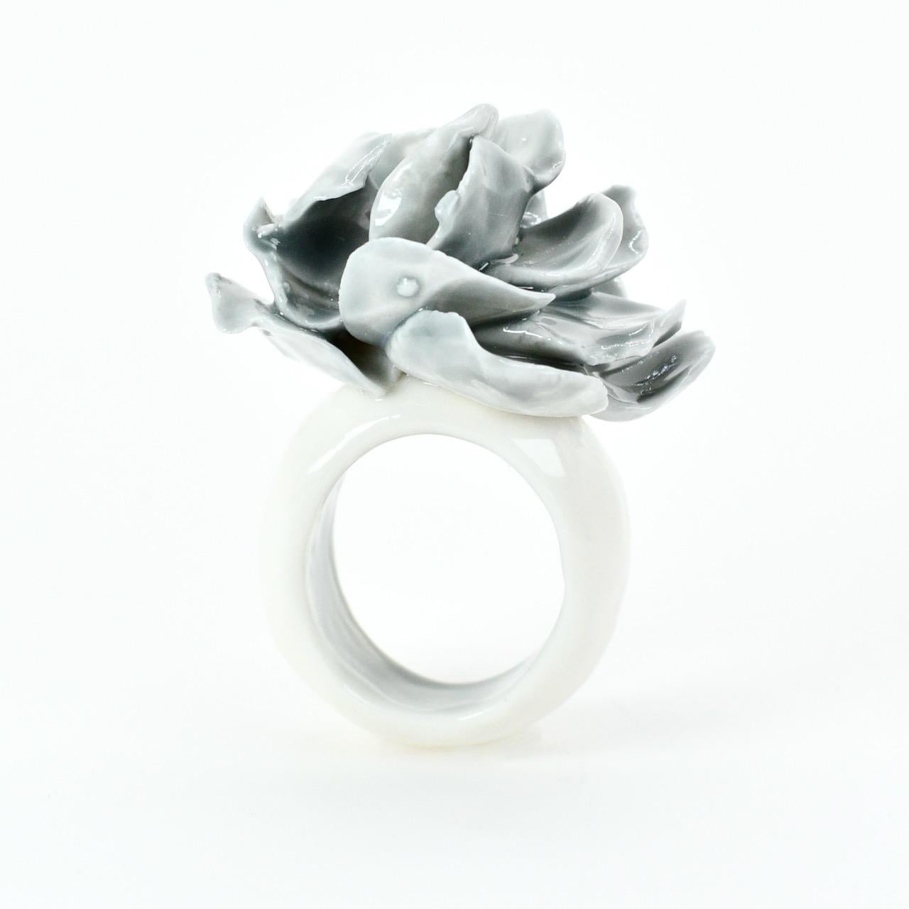 Women's Porcelain Ring Cloudy Rose For Sale