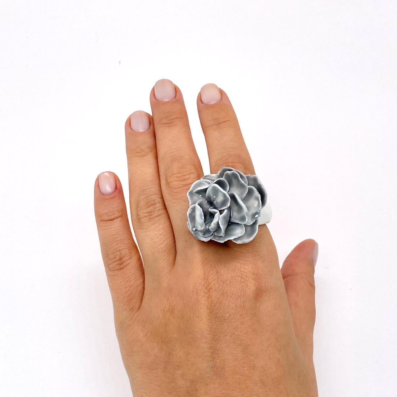 Porcelain Ring Cloudy Rose For Sale 2