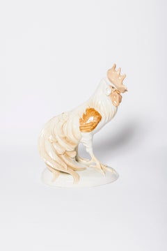 Porcelain rooster. Germany, early 20th century.