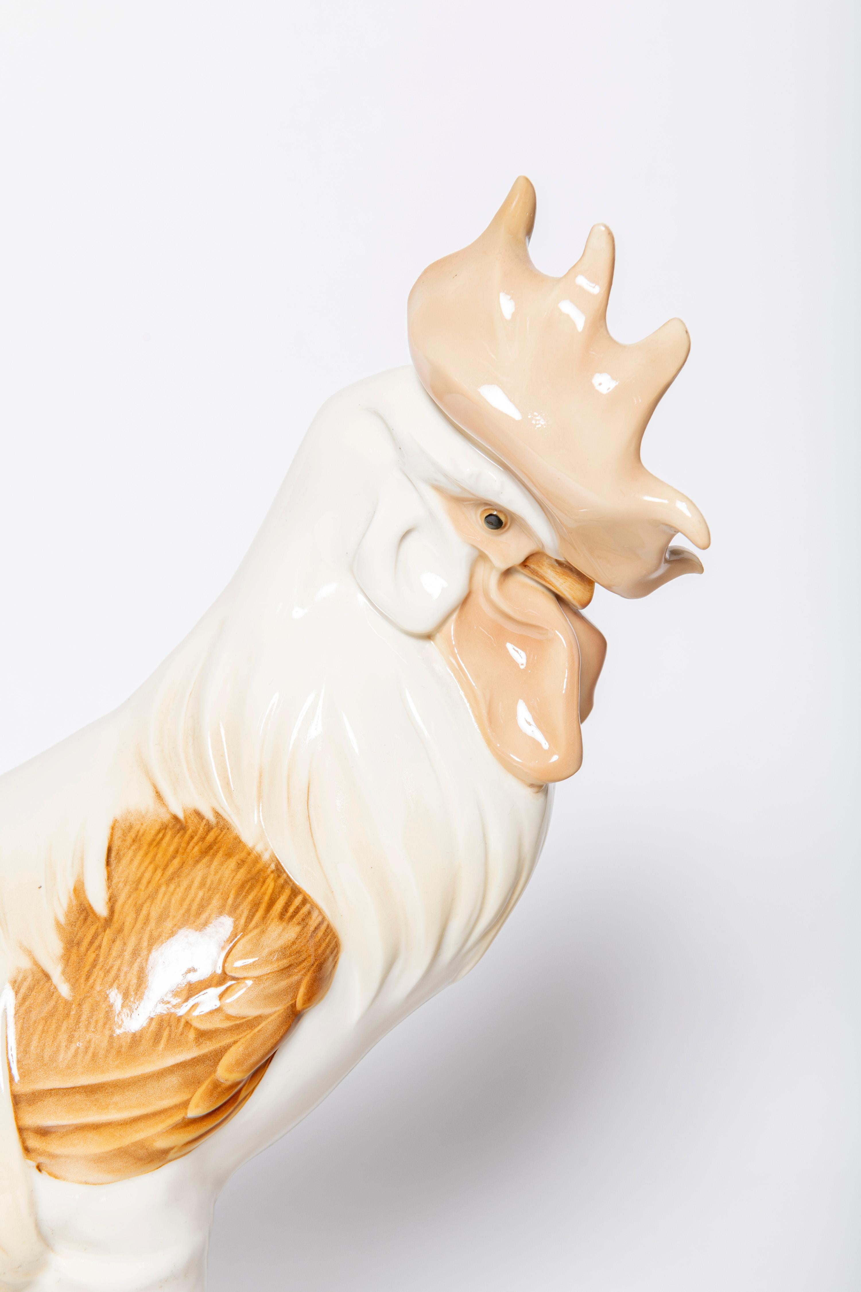 Art Deco Porcelain rooster. Germany, early 20th century. For Sale