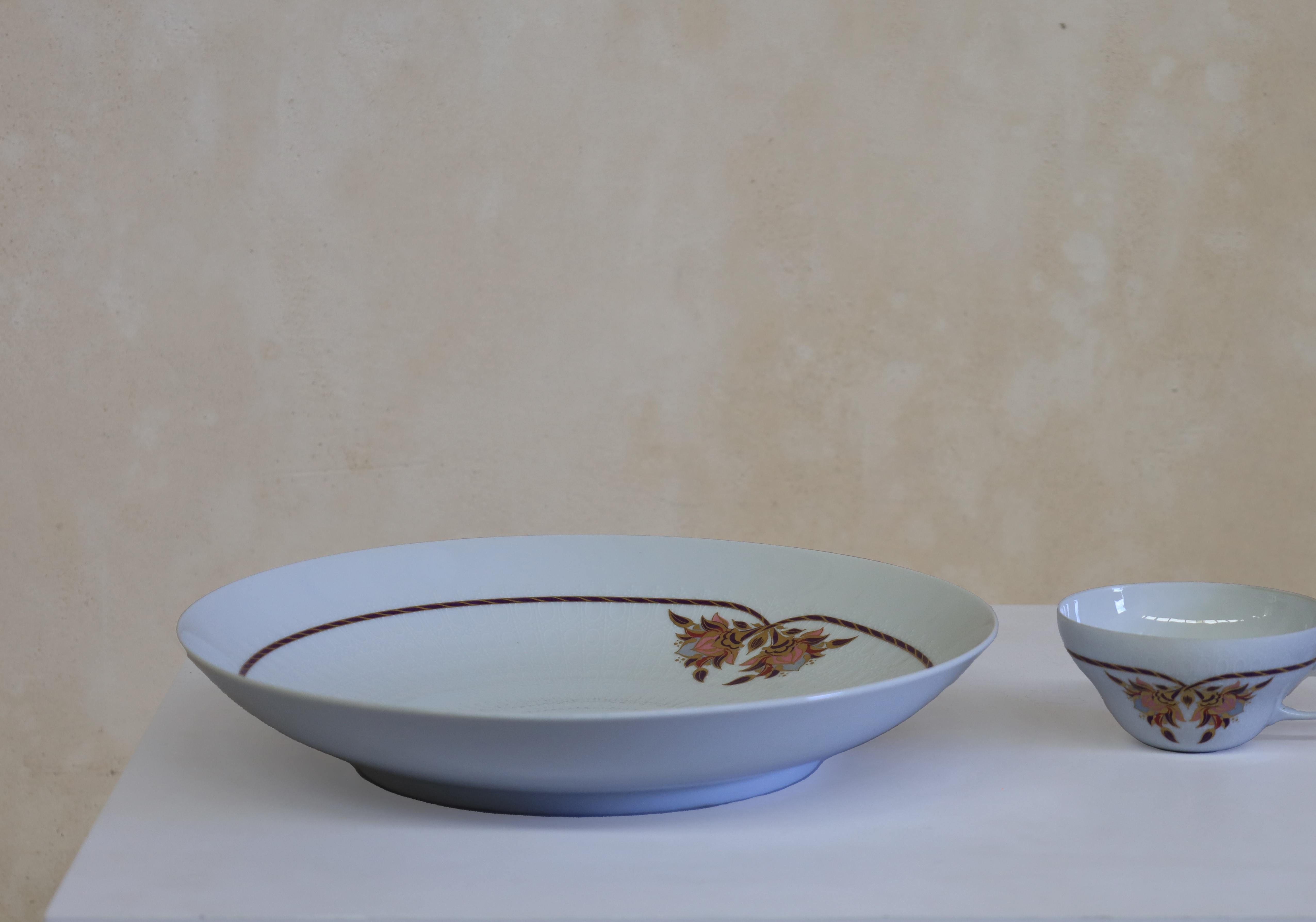 Tazón de porcelana Rosenthal Classic Rose Alemán en venta
