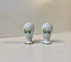 Porcelain Salt and Pepper shakers with Hand-Painted Errants by Bing & Grondahl