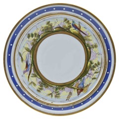 Porcelain Saucer – -Style, Hand-Painted, Mid-20th Century