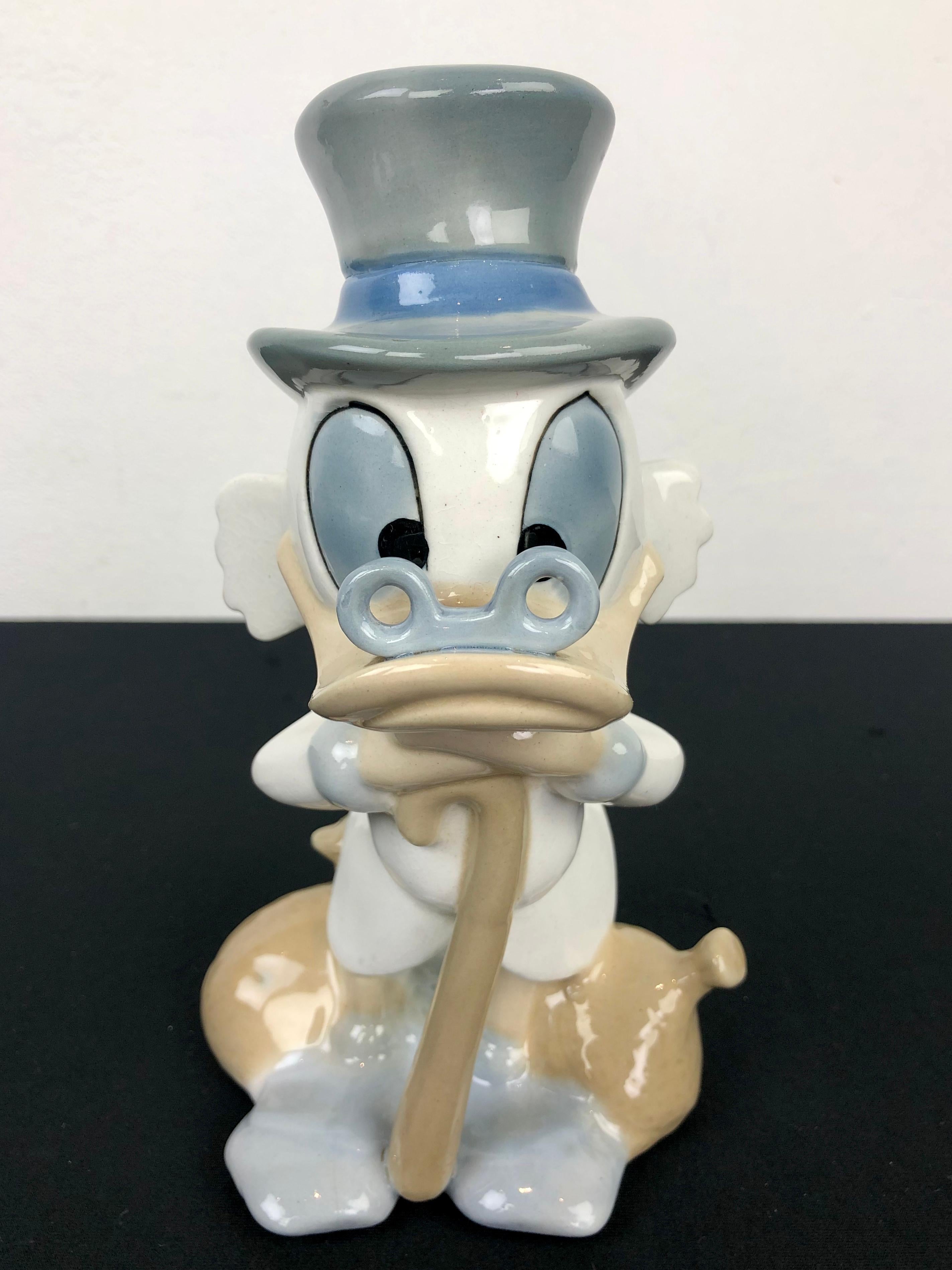 Spanish Porcelain Scrooge Mc Duck For Sale