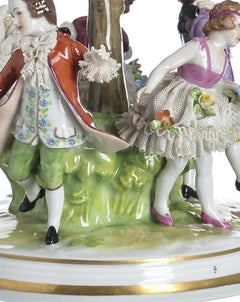 Porcelain - Sculptural group 'dancers'