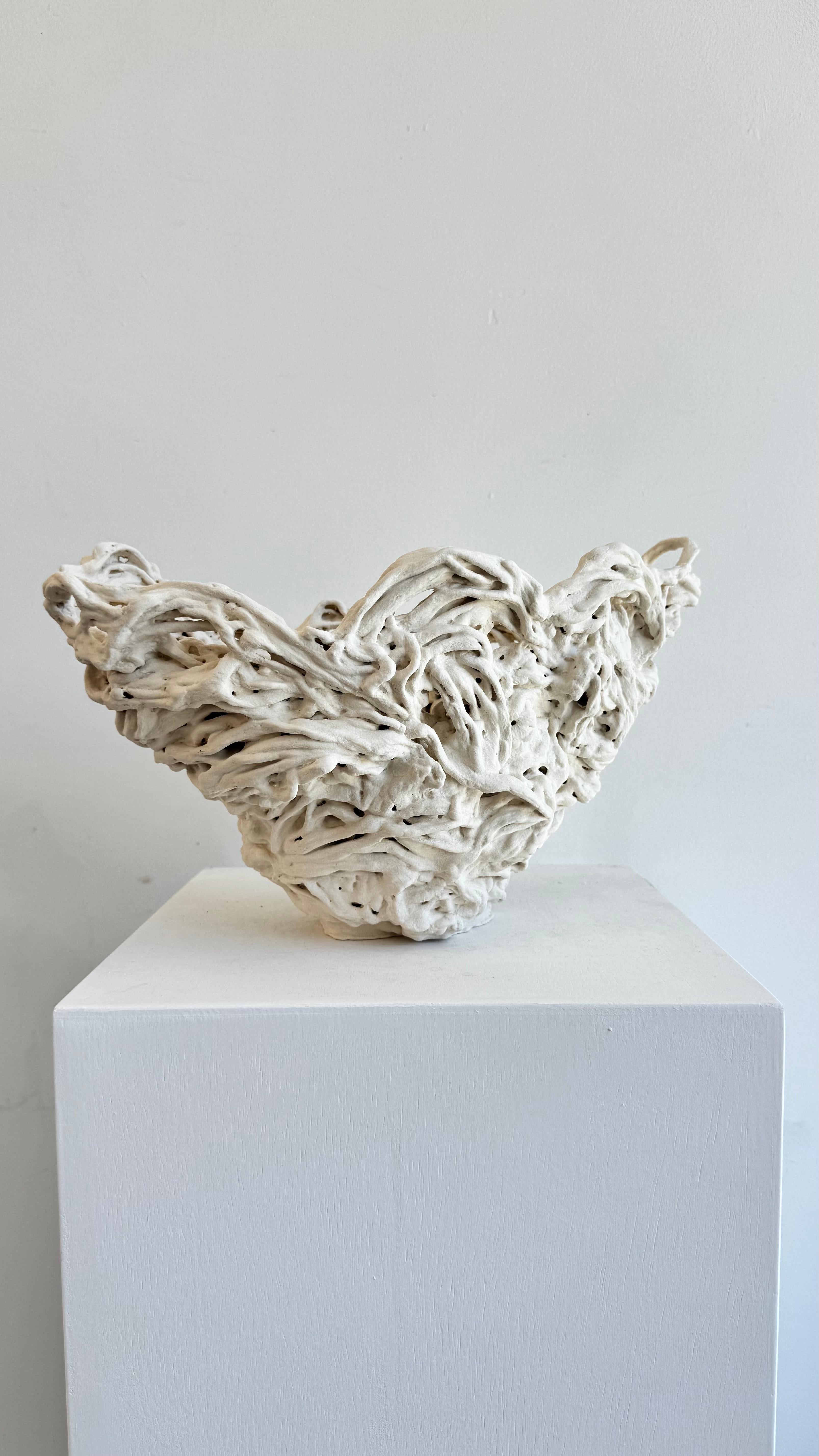 Fired Porcelain Sculpture - Charlotte For Sale