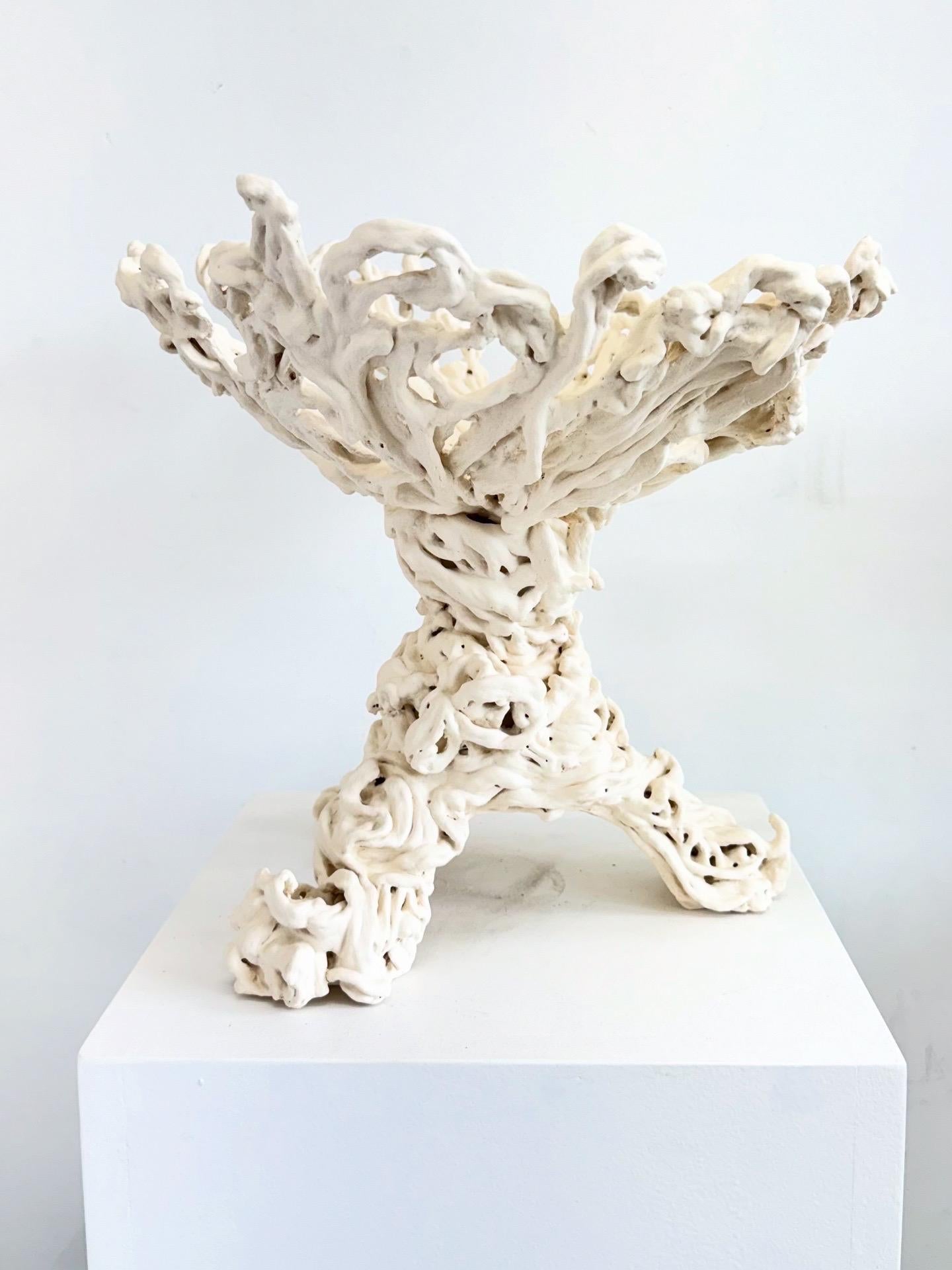 Clementine is a bespoke one of a kind porcelain hand built sculpture. With twists and turns and ribbon like structure she feels like she's from another time period but with a contemporary twist.

*Porcelain
*Handbuilt, 
*Handwash, doesn't hold