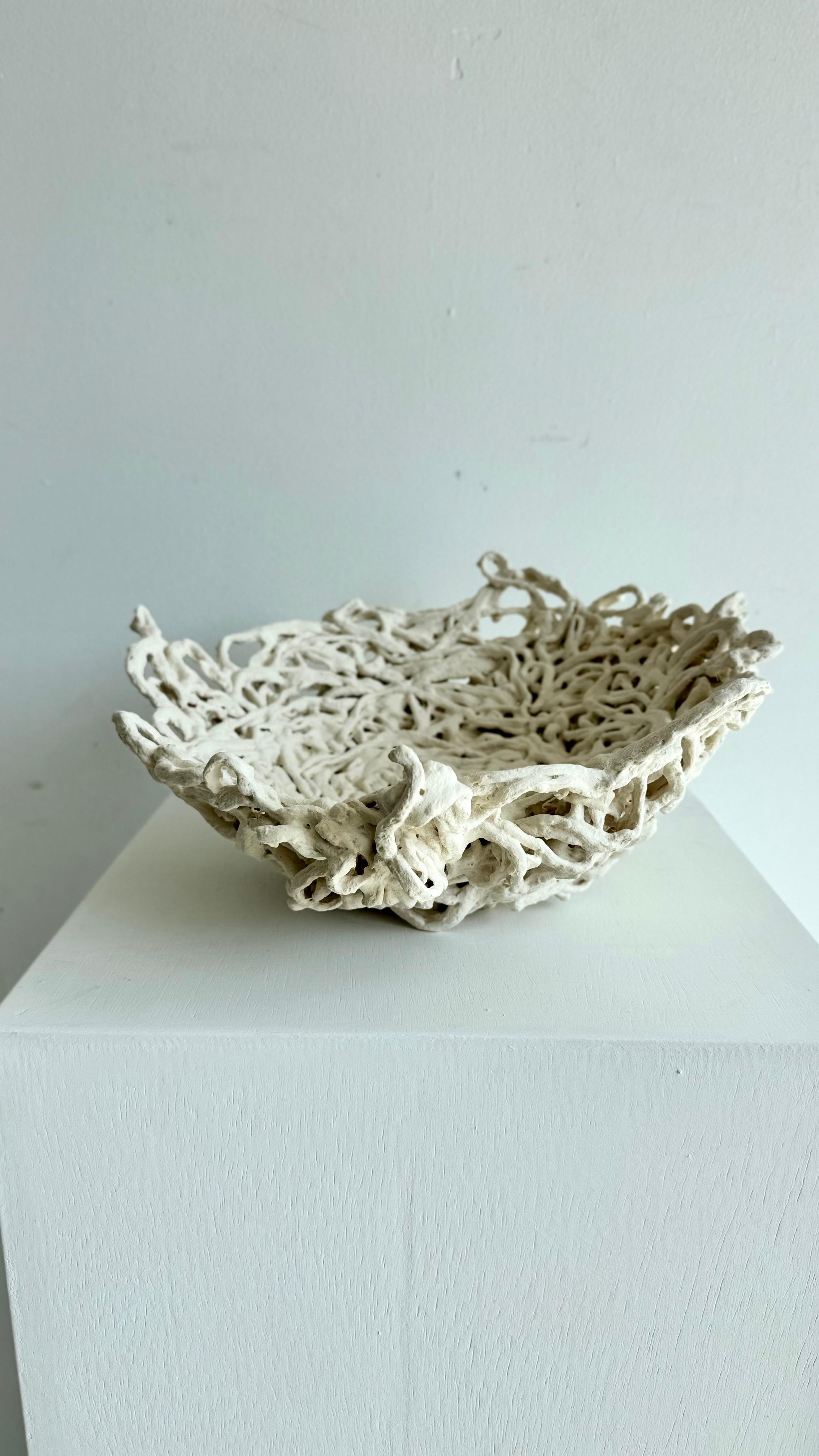 Porcelain Sculpture - Nesting #1- Raven For Sale 3