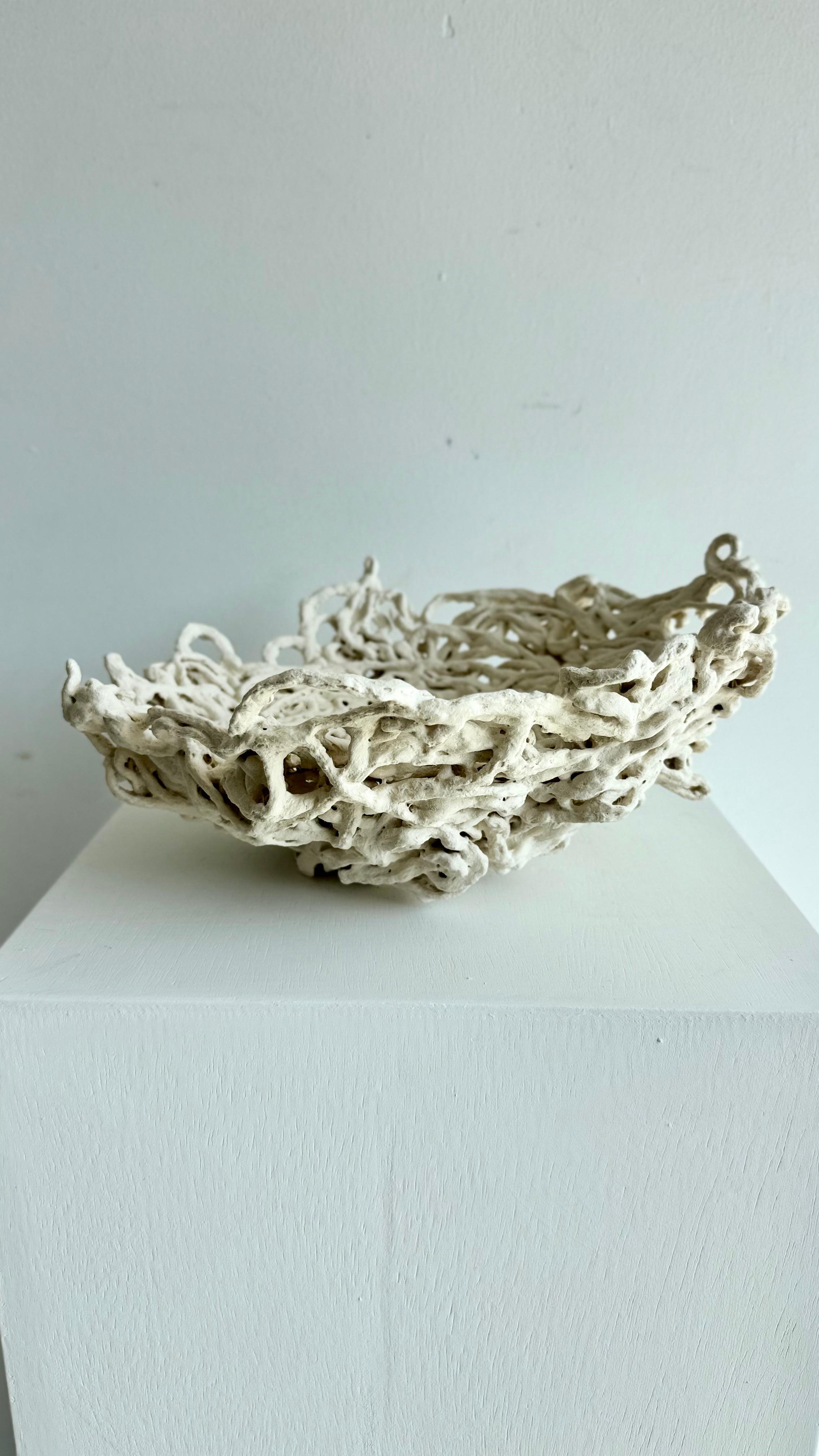 Porcelain Sculpture - Nesting #1- Raven For Sale 5