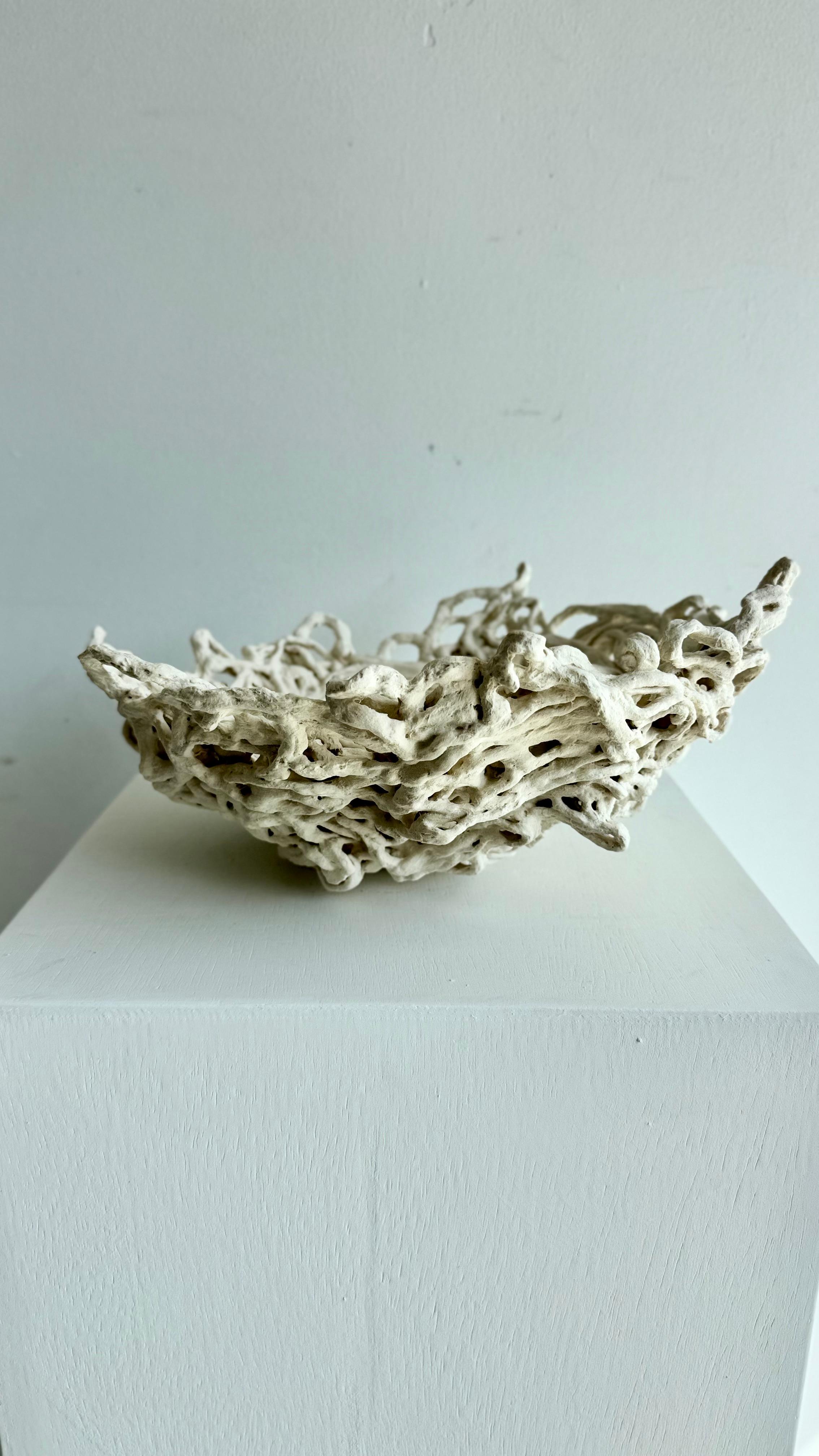 Porcelain Sculpture - Nesting #1- Raven For Sale 6