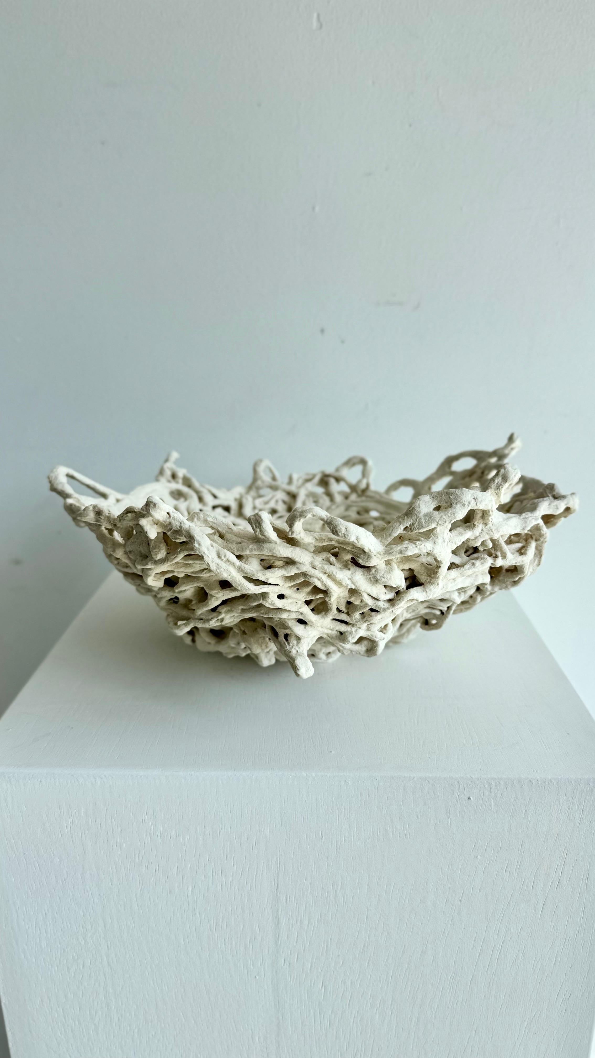 Porcelain Sculpture - Nesting #1- Raven For Sale 7