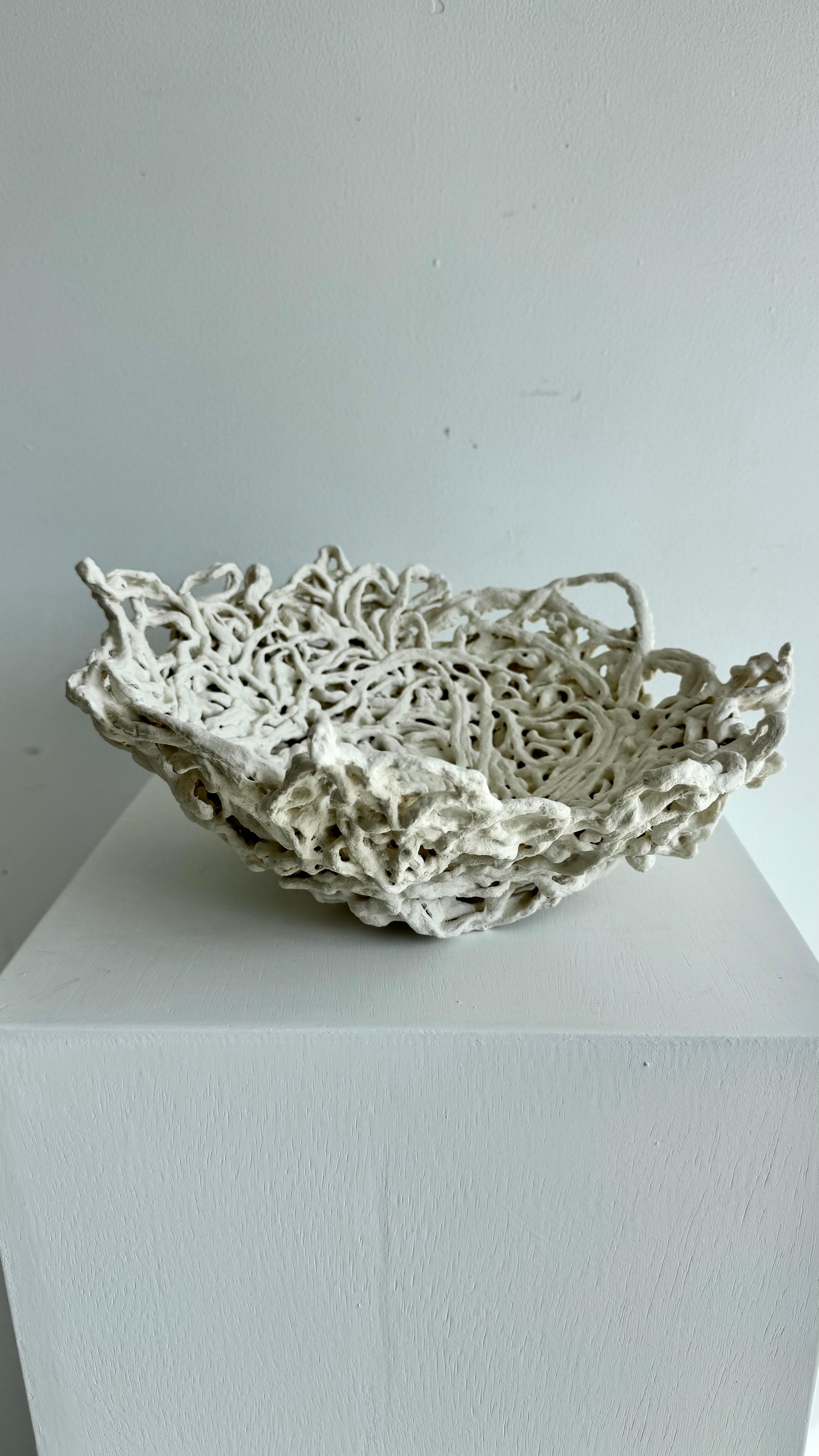 Porcelain Sculpture - Nesting #1- Raven For Sale 1
