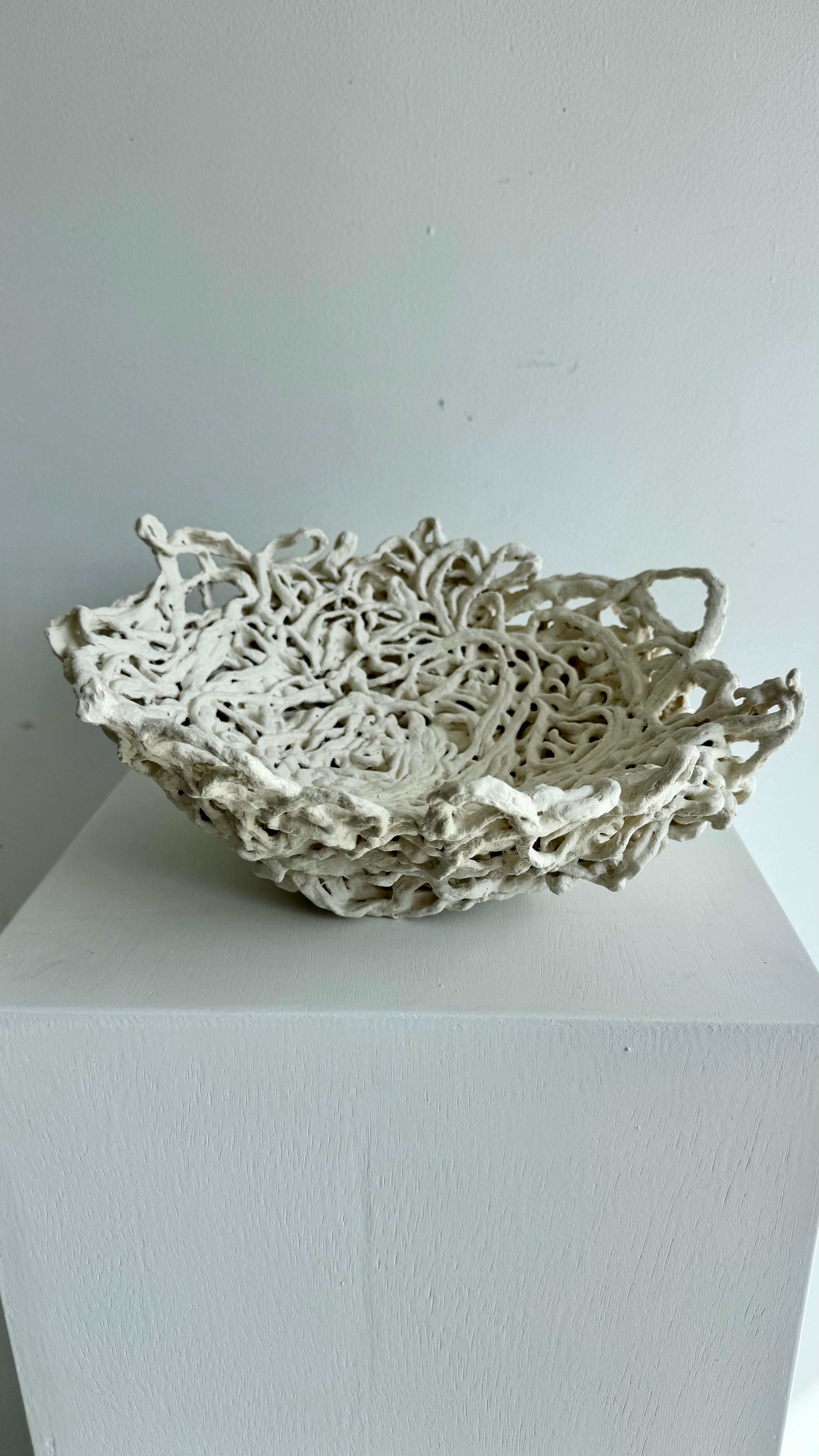 Porcelain Sculpture - Nesting #1- Raven For Sale 2