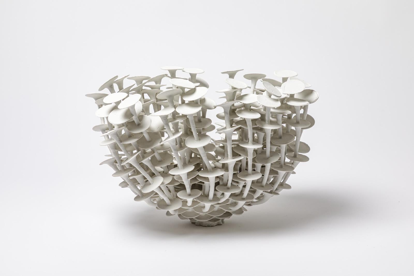 Porcelain sculpture entitled 