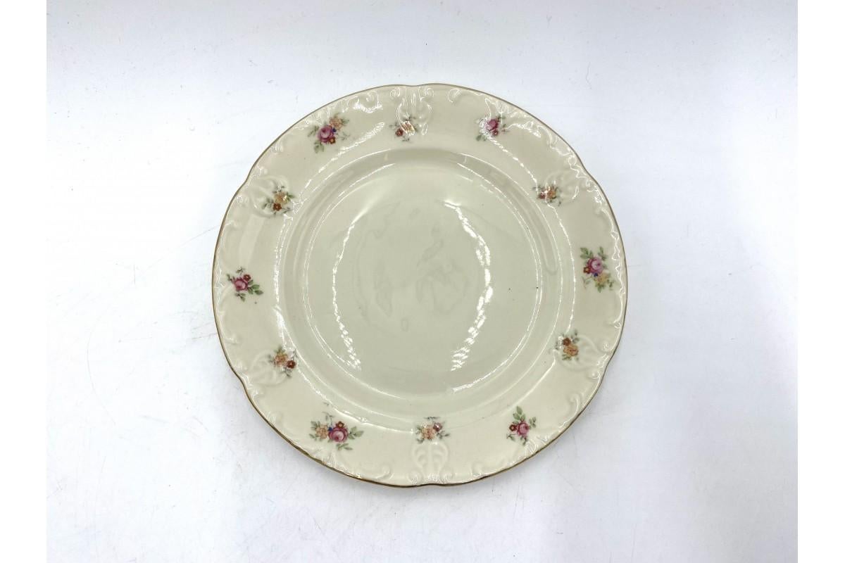 20ième siècle Ensemble de tasses à déjeuner en porcelaine avec assiettes, porcelaine d'Elfenbein, Allemagne. en vente