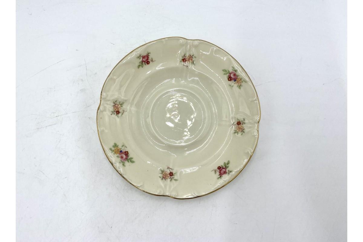 Porcelain set of breakfast cup with plates, Elfenbein Porzellan, Germany. In Good Condition For Sale In Chorzów, PL
