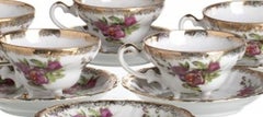 Porcelain - Set of five tea cups - 19th century