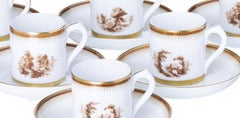 Porcelaine - Lot de six tasses à café - Vista Alegre