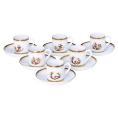Porcelaine - Lot de six tasses à café - Vista Alegre
