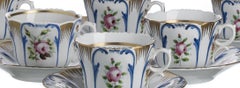Porcelain - Set of six tea cups with saucers - Vista Alegre