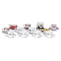 Porcelain - Set of twelve coffee cups with saucers - Vista Alegre