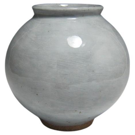 Porcelain Slipped Moon Jar by Jason Fox For Sale