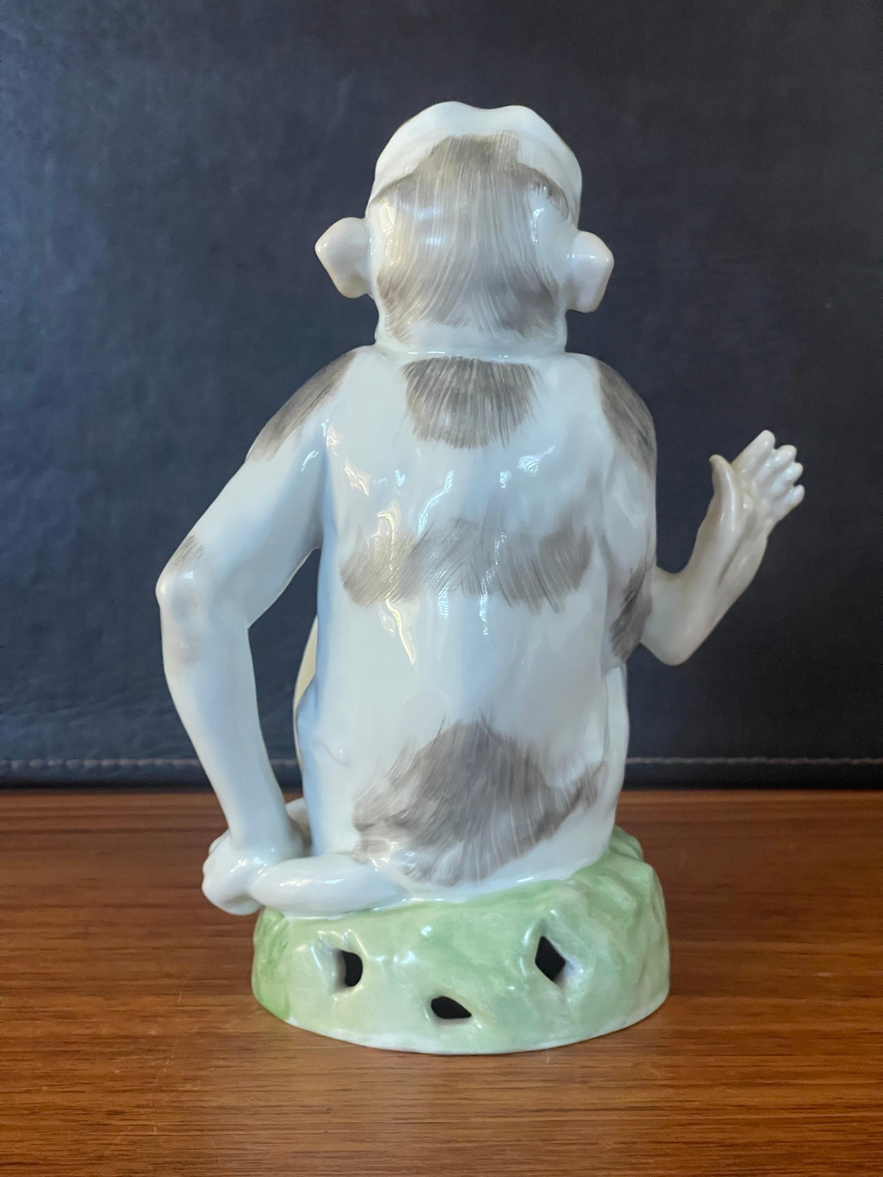 antique smoking monkey toy
