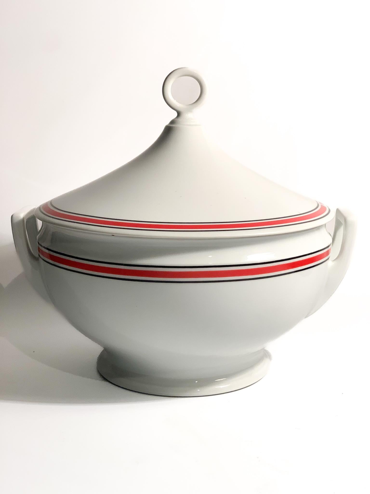 Porcelain Soup Tureen by Gio Ponti for Richard Ginori, Impero Collection 1976 1