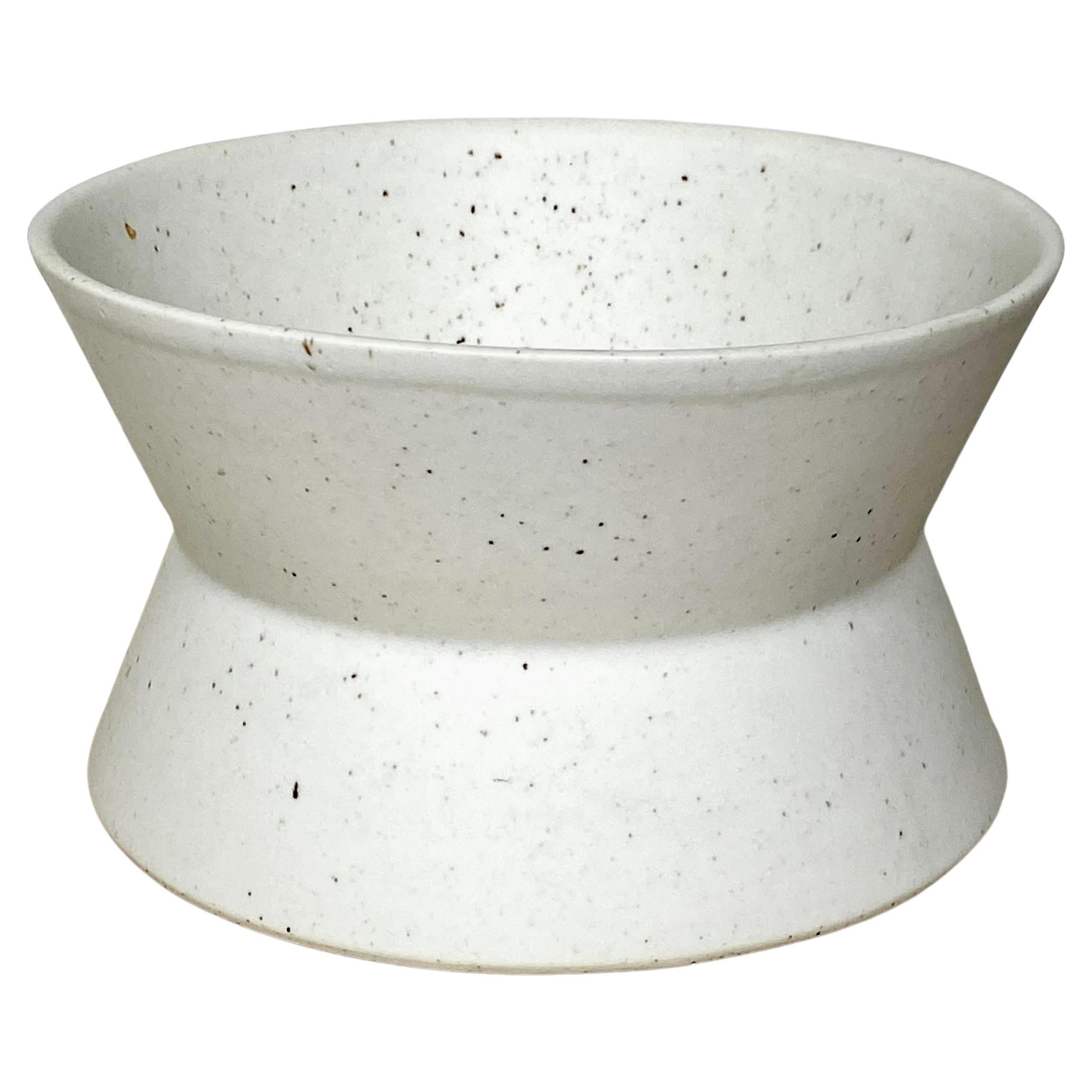 Porcelain Speckled Geometric Bowl