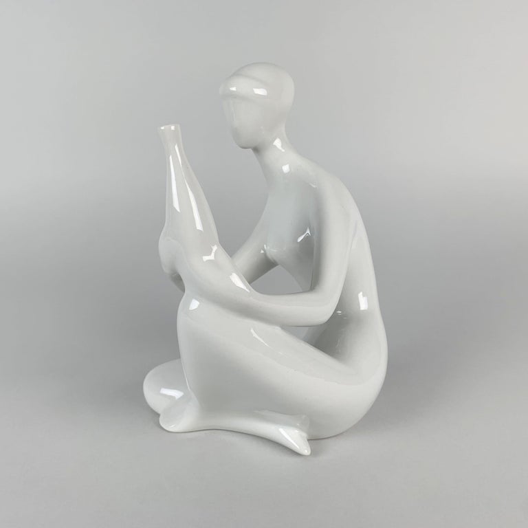 Porcelain Statue by Jitka Forejtova for Royal Dux, Czechoslovakia