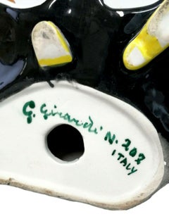 Porcelain Statue "Lady with Basket #207", Design Giovanni Girardi, 1940s