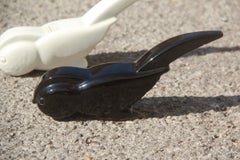 Porcellana Stonewar Uccelli stilizzati Produzione italiana Studiolinea COM, 1970 Bianco