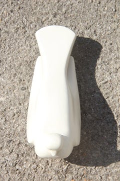 Porcellana Stonewar stilizzata Piccione Produzione Italiana Studiolinea COM 1970 Bianco