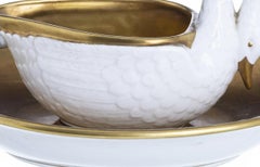 Porcelain - 'Swan' gravy boat - Vista Alegre