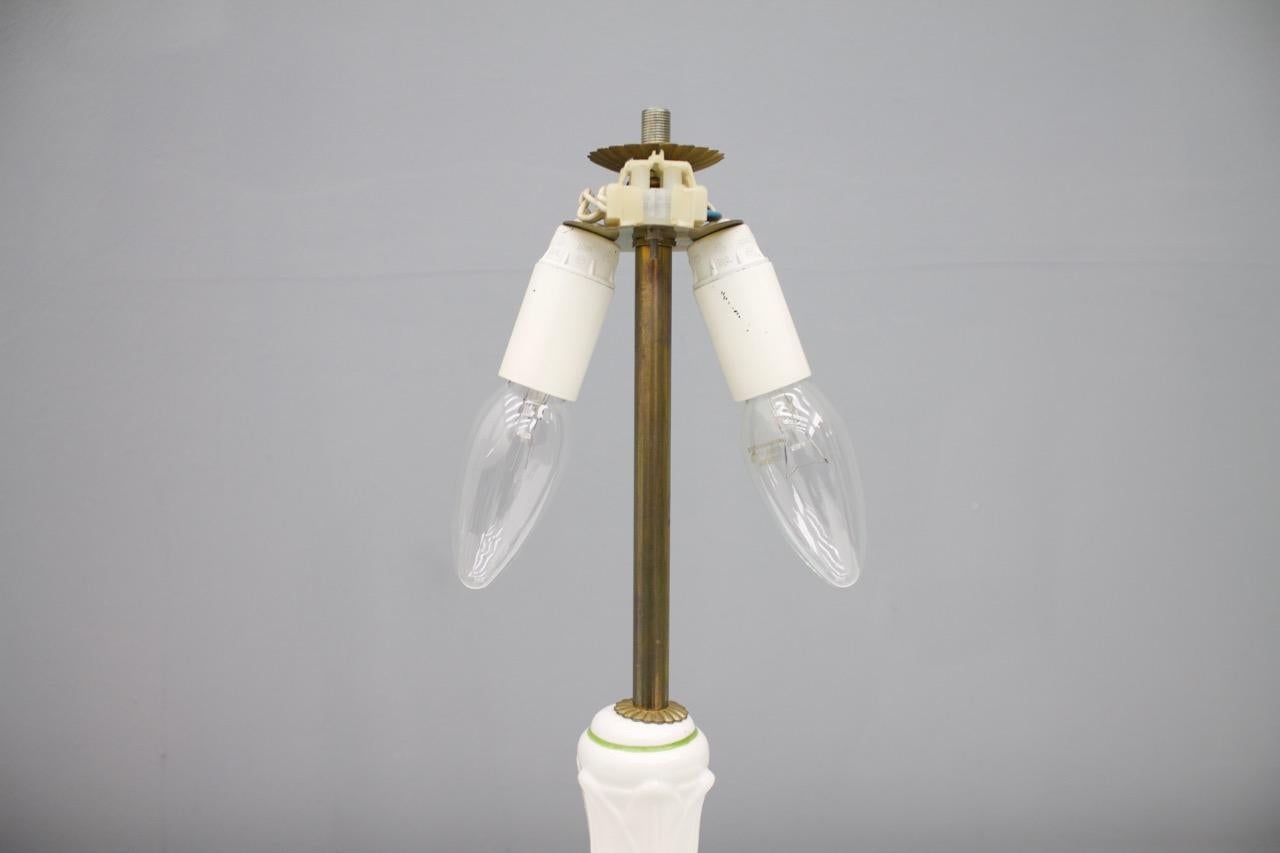 Italian Porcelain Table Lamp by Bassano, Italy, 1960s For Sale