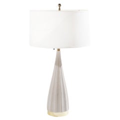 Lámpara de mesa de porcelana de Gerald Thurston para Lightolier, años 50