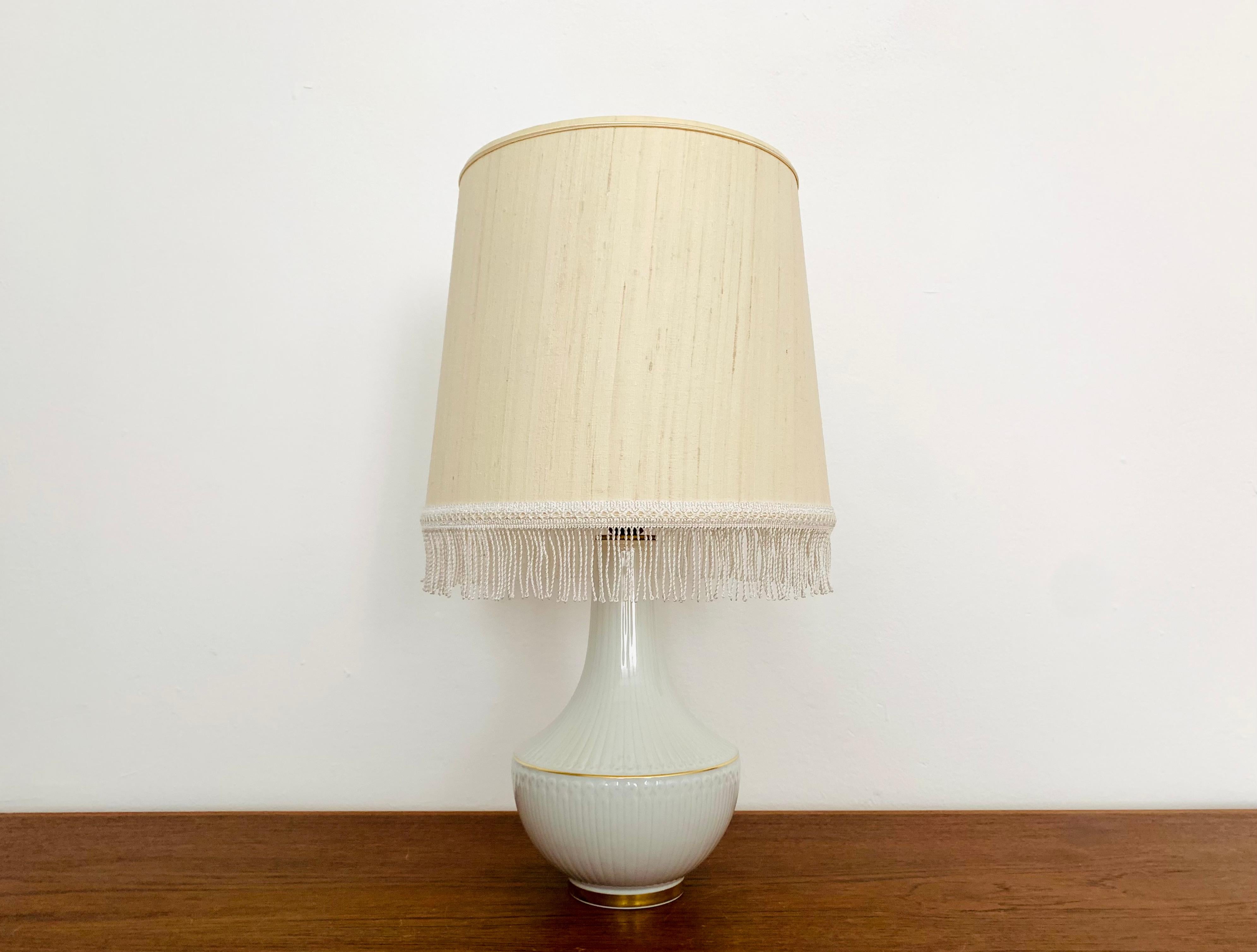 Mid-Century Modern Porcelain Table Lamp by Hutschenreuther For Sale