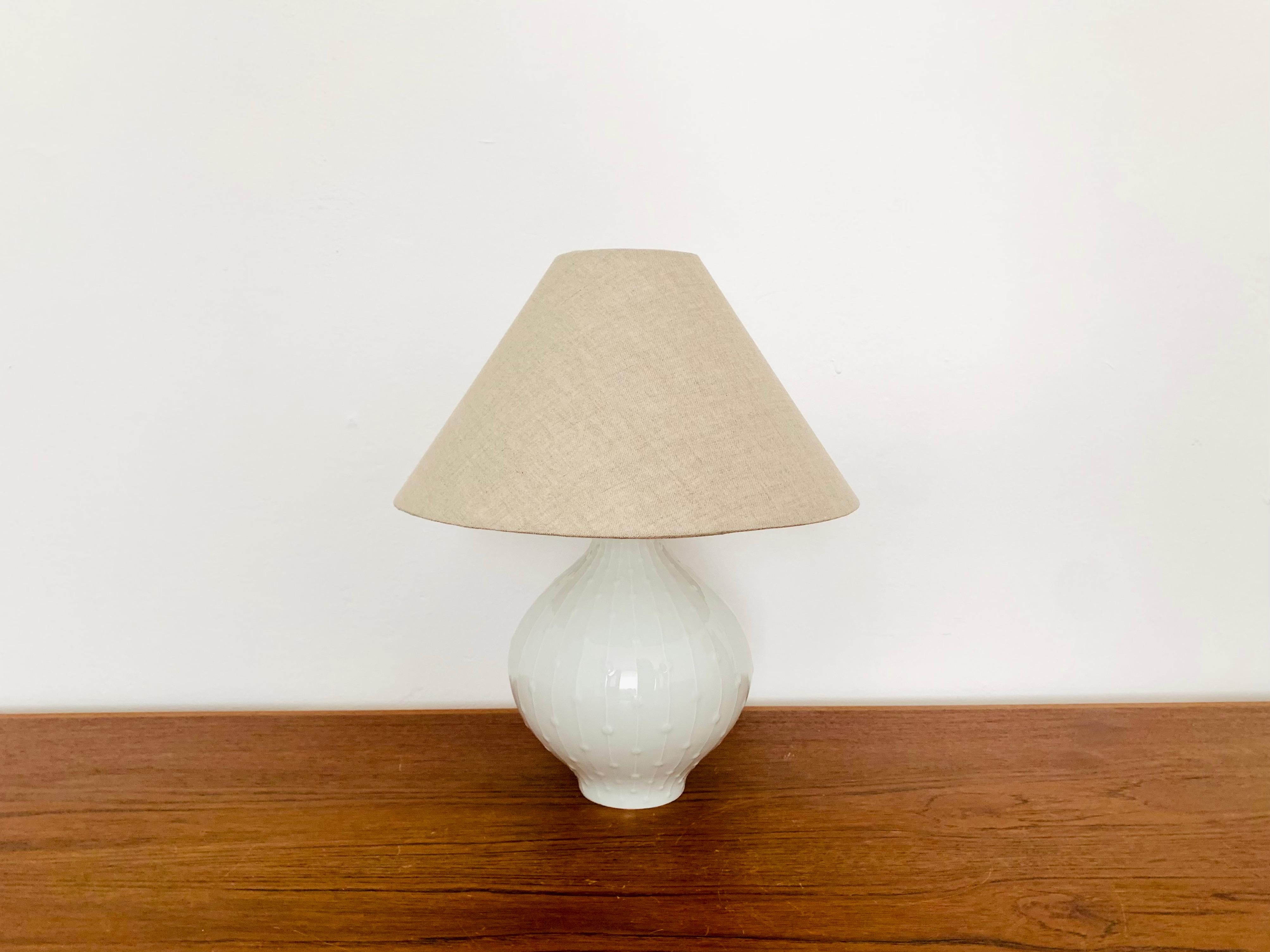 Mid-Century Modern Porcelain Table Lamp by Hutschenreuther Kunstabteilung For Sale