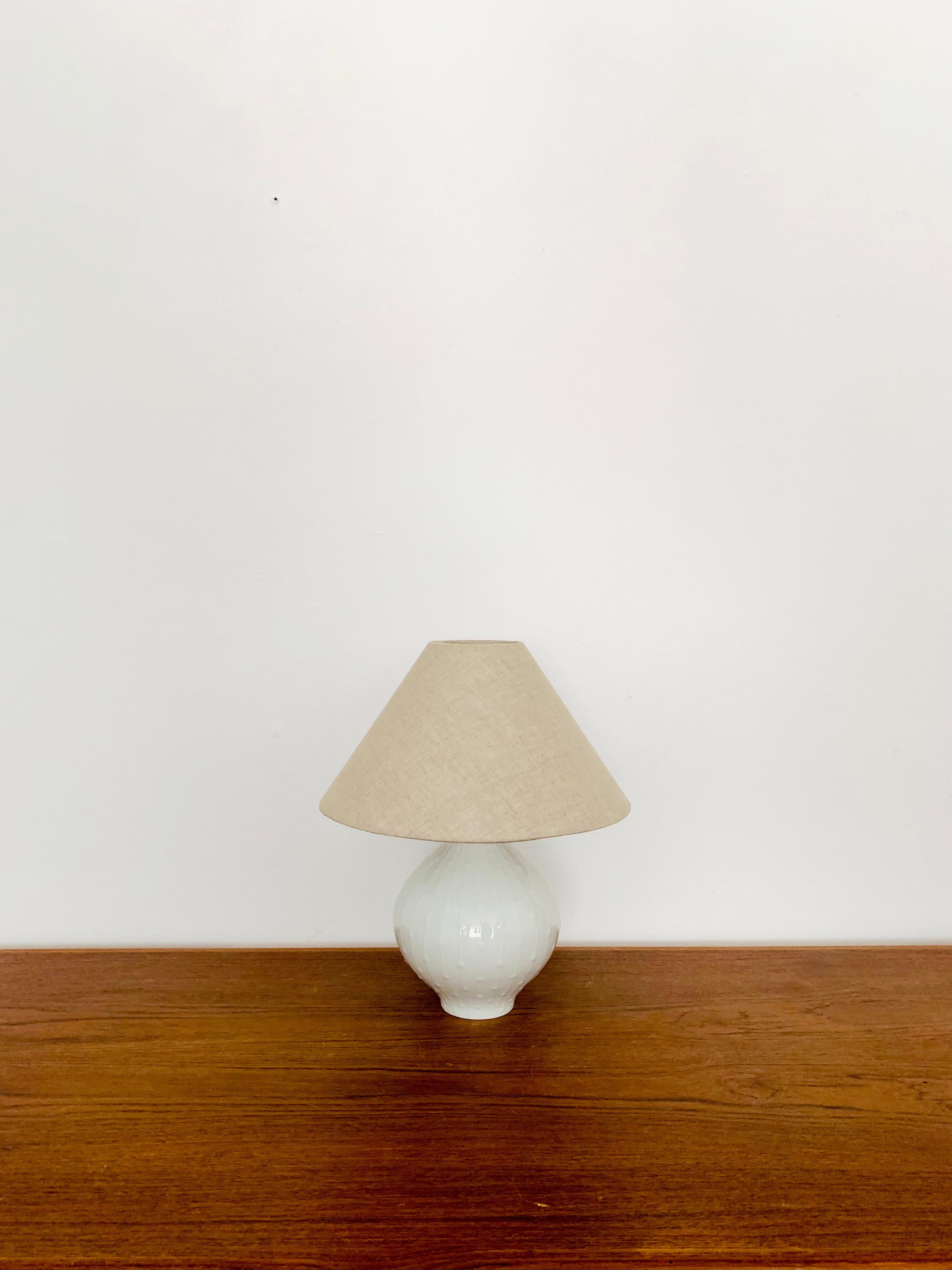 German Porcelain Table Lamp by Hutschenreuther Kunstabteilung For Sale