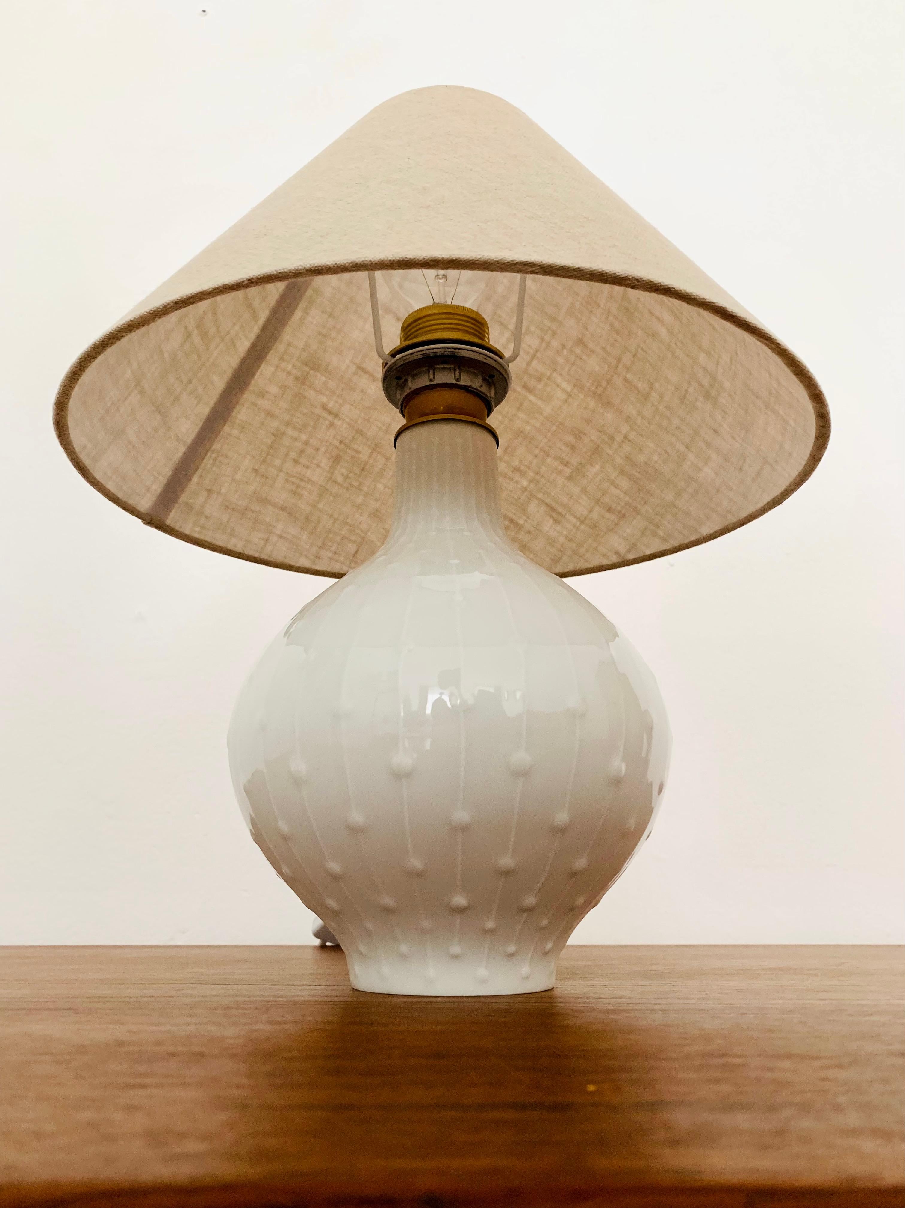 Porcelain Table Lamp by Hutschenreuther Kunstabteilung In Good Condition For Sale In München, DE