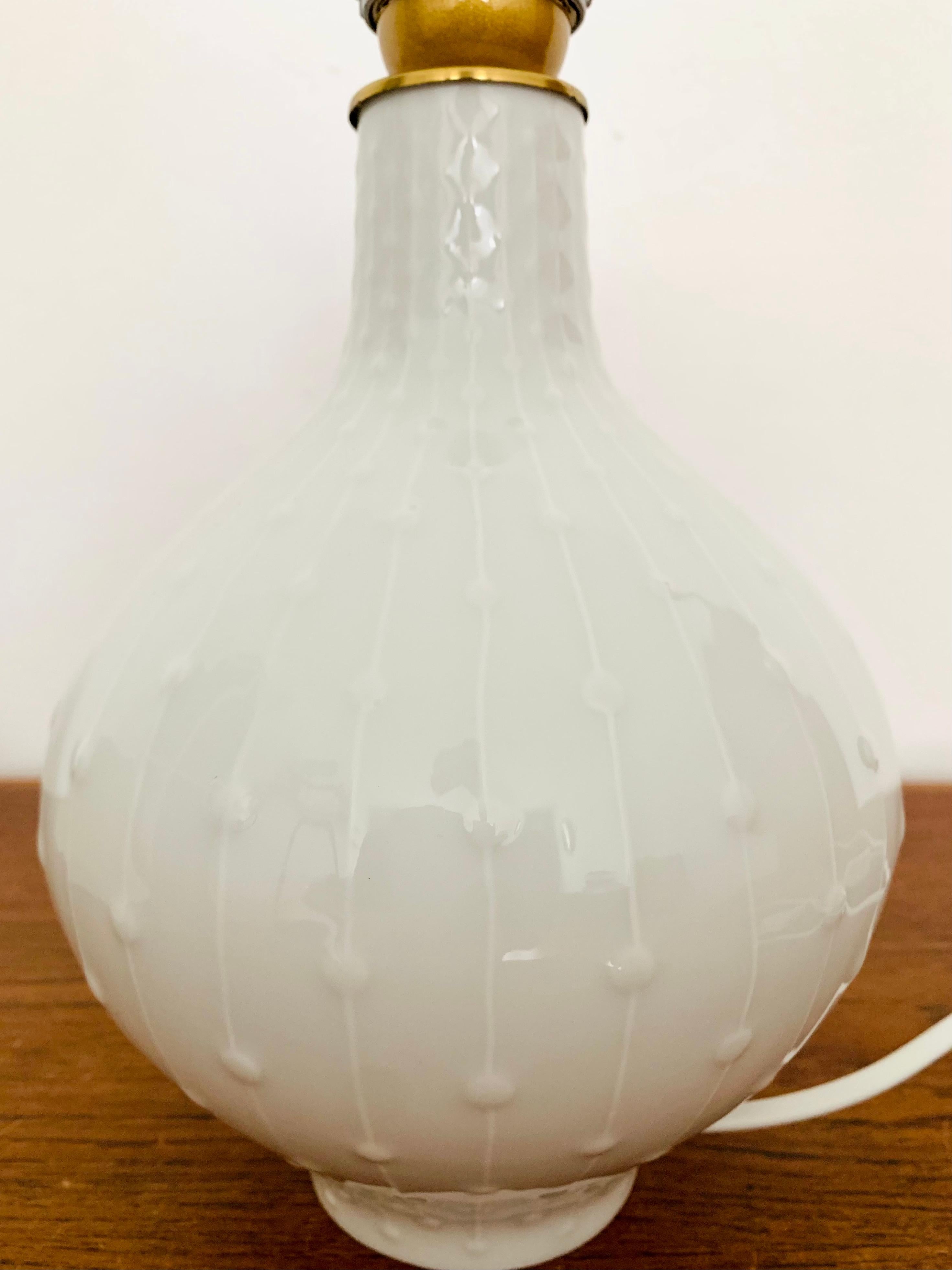 German Porcelain Table Lamp by Hutschenreuther Kunstabteilung For Sale
