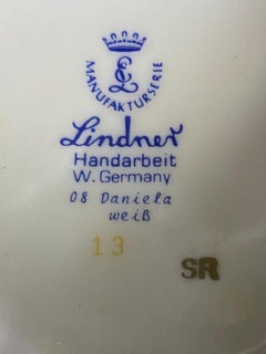 Vintage Porcelain Table Lamps by Daniela Weiß For Lindner, 1980s, Set of 3