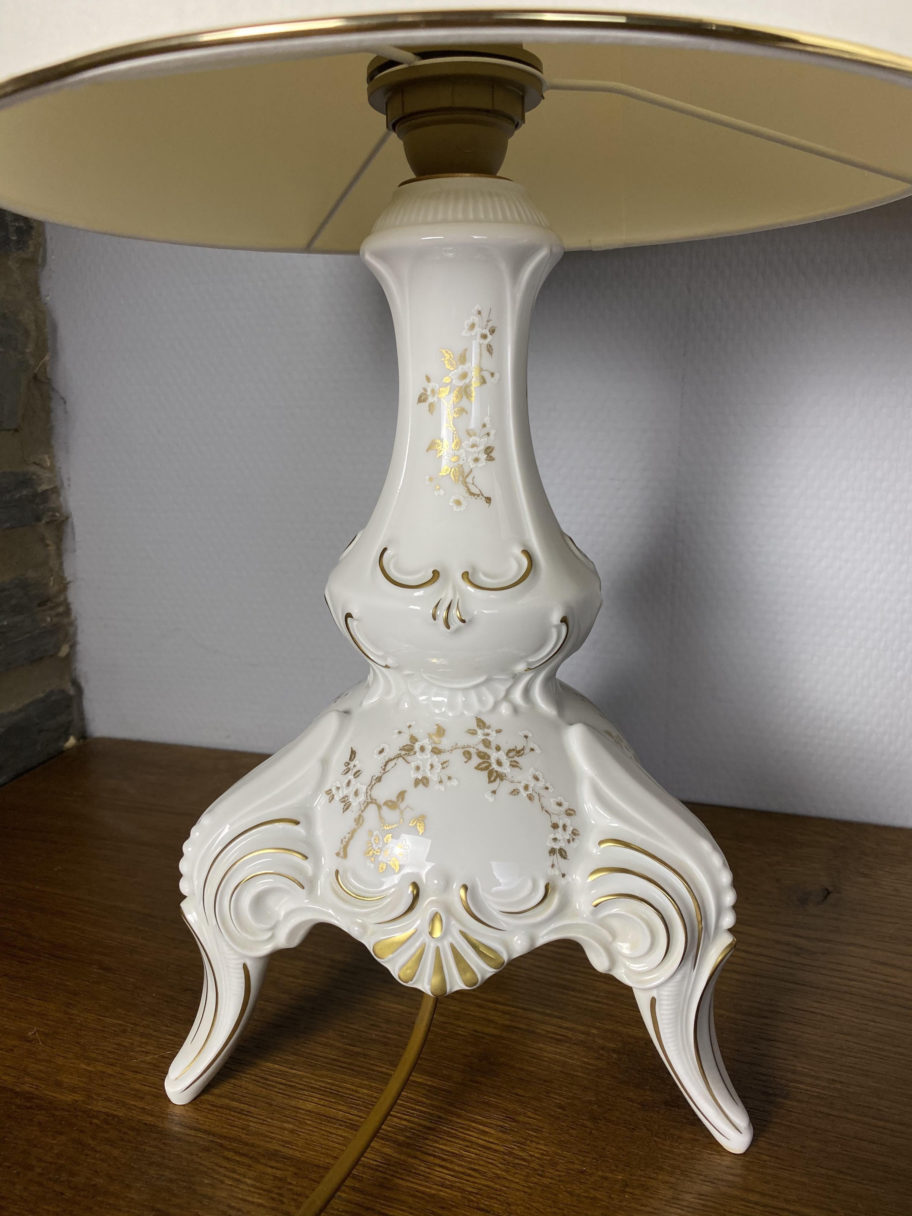 Lámparas de mesa vintage de porcelana de Daniela Weiß para Lindner, años 80, set de 3 Alemán en venta