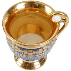 Porcelain Tea Cup & Saucer, France By Vieux Paris, 1820s - 1830s