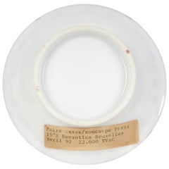 Porcelain Tea Cup & Saucer, France By Vieux Paris, Early 19th C.